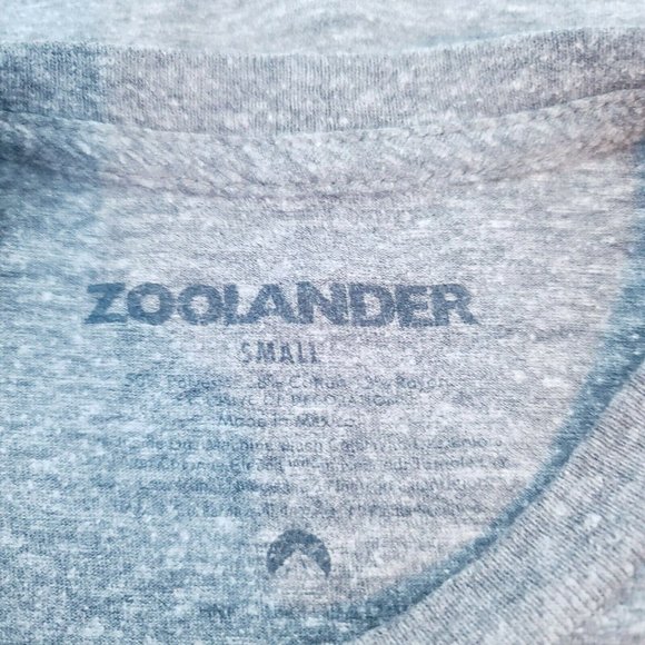Men's Small Zoolander Gray T-Shirt - Picture 5 of 6